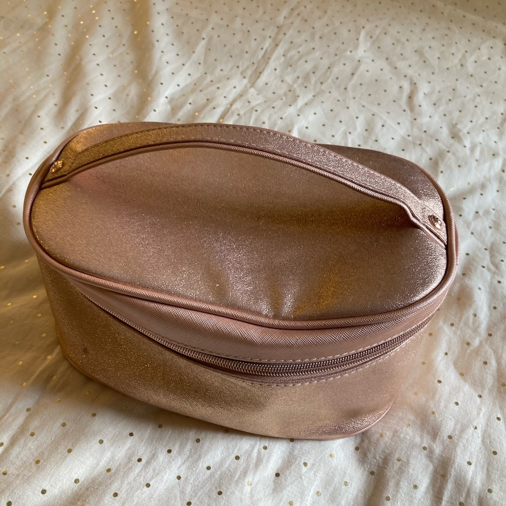 Sephora starlit rose gold glitter traincase - Picture 1 of 7